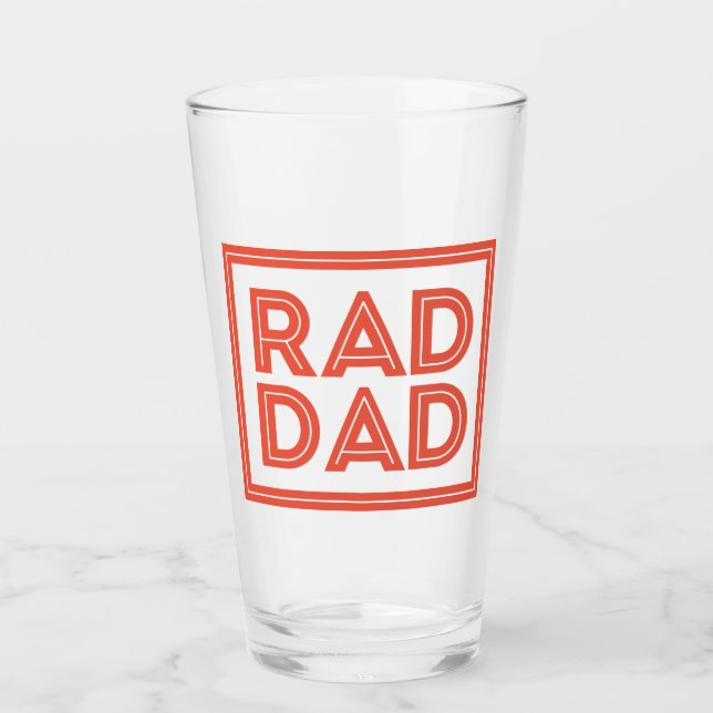 Father's Day - Rad Dad Glass (Front)