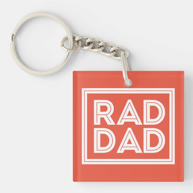 Father's Day - Rad Dad Keychain (Front)