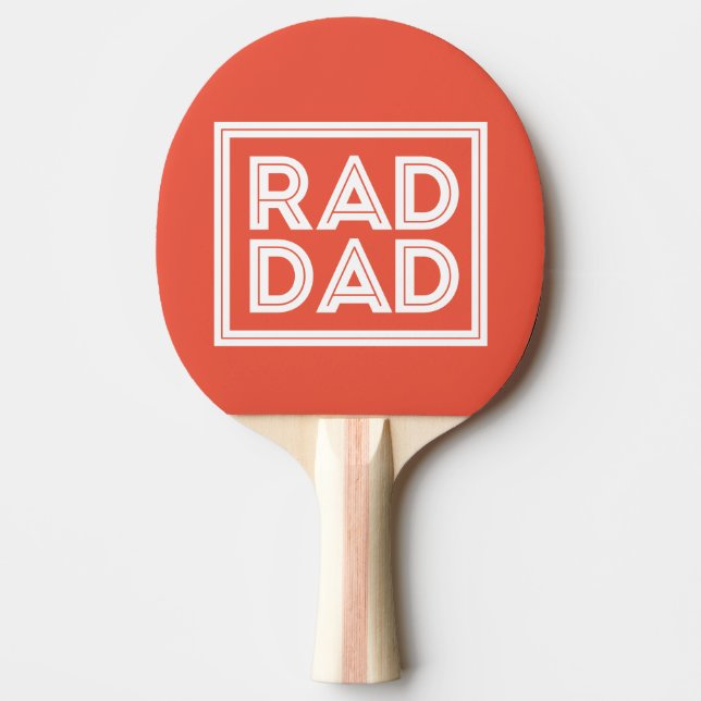 Father's Day - Rad Dad Ping Pong Paddle (Front)