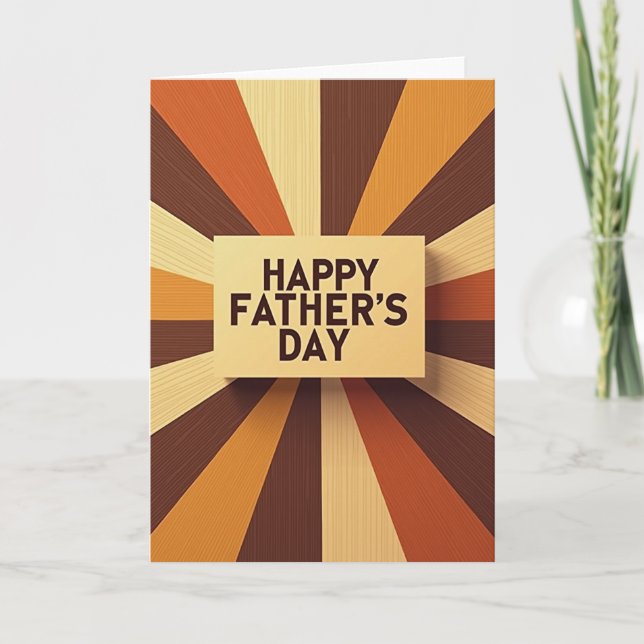 Fathers Day Rays Of Joy Card (Front)