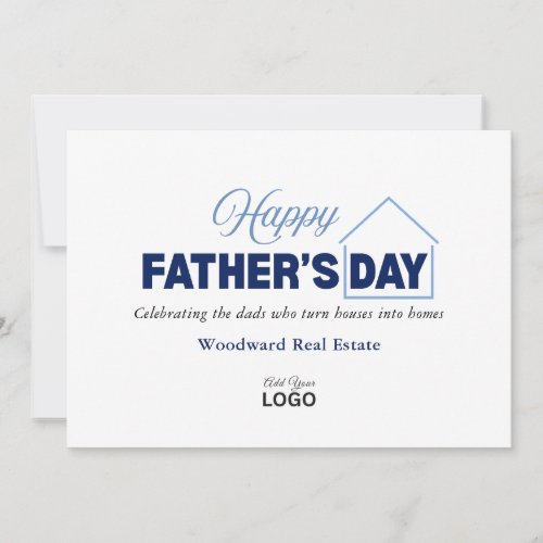 Father's day | Real Estate Referrals Logo QR Code Card