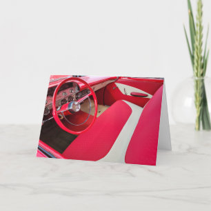 Father's Day Red and White Car Card