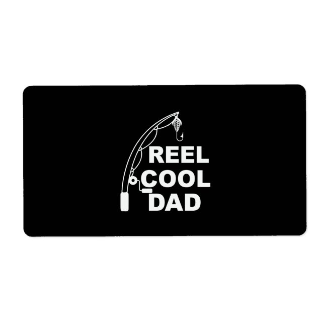 Father's Day Reel Cool Dad Label (Front)
