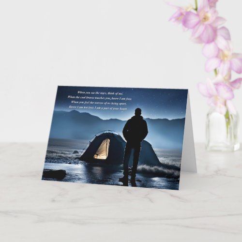 Fathers Day Remembrance Spiritual Poem Outdoors Card