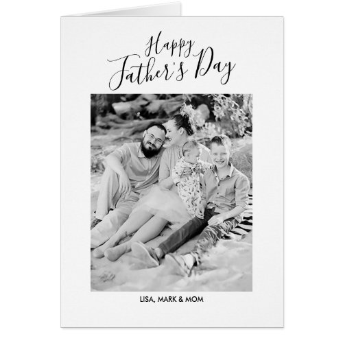 Fathers Day Retro Photo Greeting Card