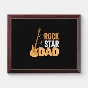 Father's Day Rock Star Dad Award Plaque
