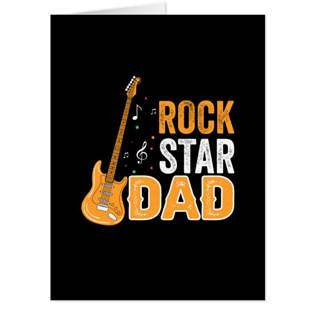 Father's Day Rock Star Dad Card (Front)