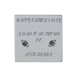 "FATHER'S DAY" SANDSTONE MAGNETS. STONE MAGNET