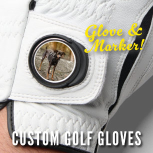 Fathers Day Scramble Golf Dad Any Photo Upload Glove