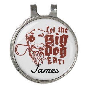 Fathers Day Scramble Let The Big Dog Eat Name Golf Hat Clip