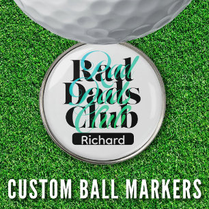 Fathers Day Scramble Rad Dads Club Custom Name Golf Ball Marker