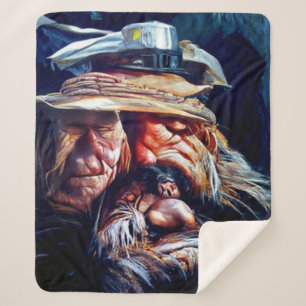 fathers day sherpa blanket