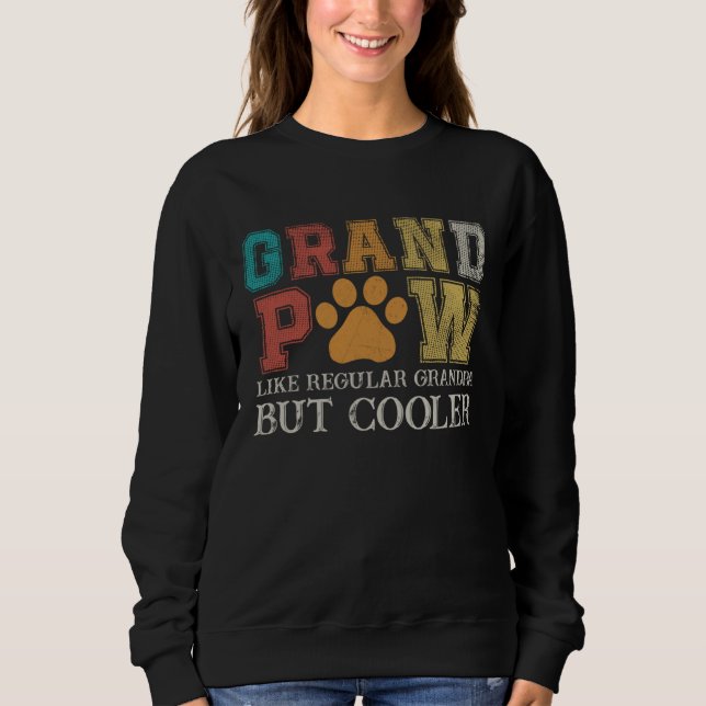Fathers Day Shirt Grandpaw Like Regular Grandpa Bu (Front)
