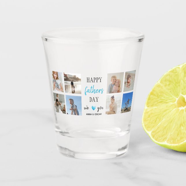 Father's Day Shot Glass | Personalized Photos (Front)