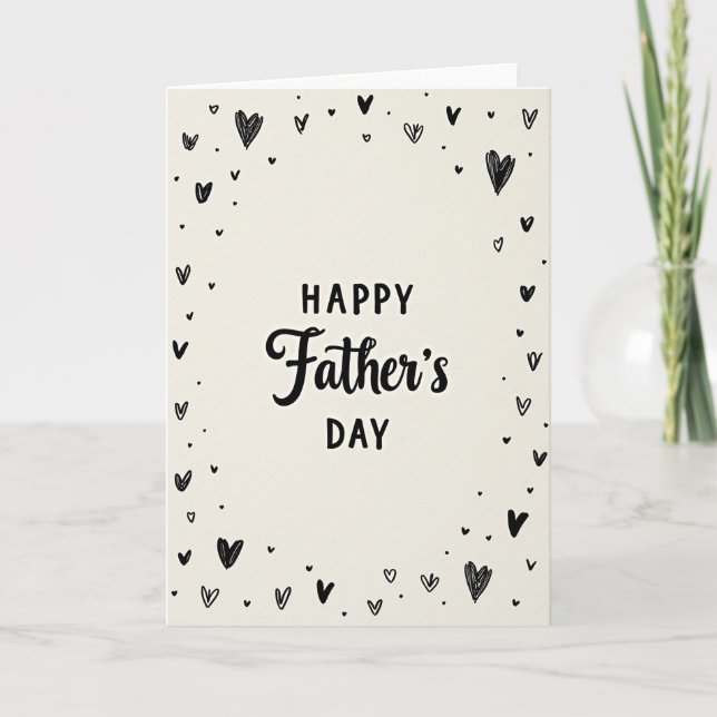Fathers Day Sketch Art Card (Front)