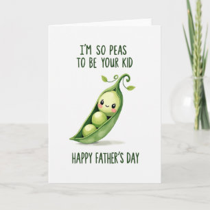 Fathers Day Smiling Pea Pod Card