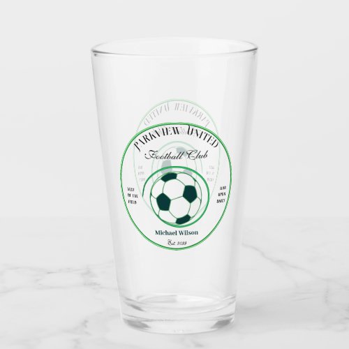 Fathers Day Soccer Football Club Bar Beer Glasses