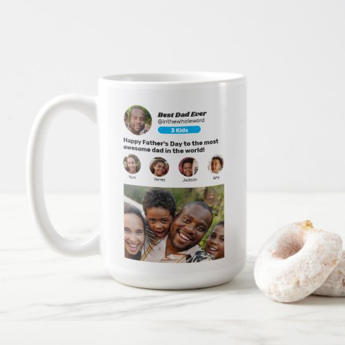 Fathers Day Social Media Instagram Profile Photo Coffee Mug