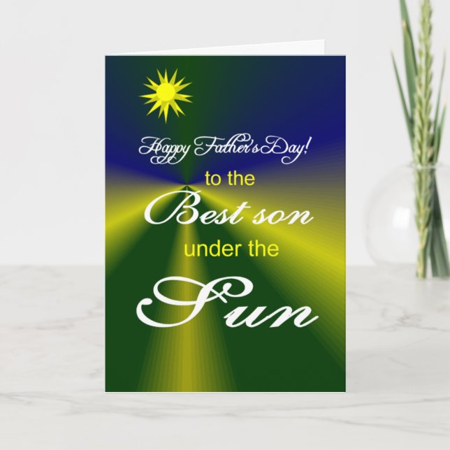 father's day son card (Front)