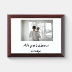 father's day son father dad add photo text dad gif award plaque
