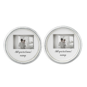 father's day son father dad add photo text dad gif cufflinks