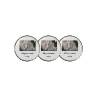 father's day son father dad add photo text dad gif golf ball marker