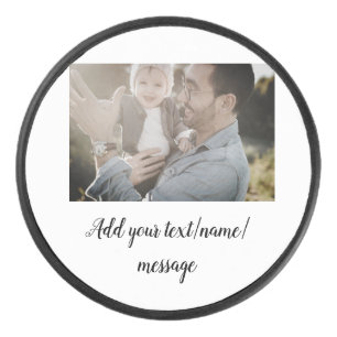 father's day son father dad add photo text dad gif hockey puck