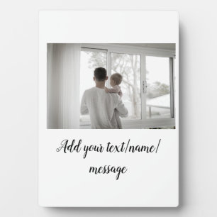 father's day son father dad add photo text dad gif plaque