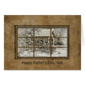 Father's Day- Son - Window View -Covered Bridge (Front Horizontal)