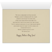 Father's Day- Son - Window View -Covered Bridge Cards (Inside Horizontal (Bottom))