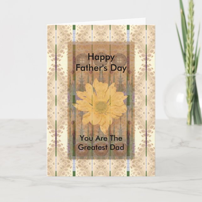 Father's Day ~ Southwest Chrysanthemum Card (Front)