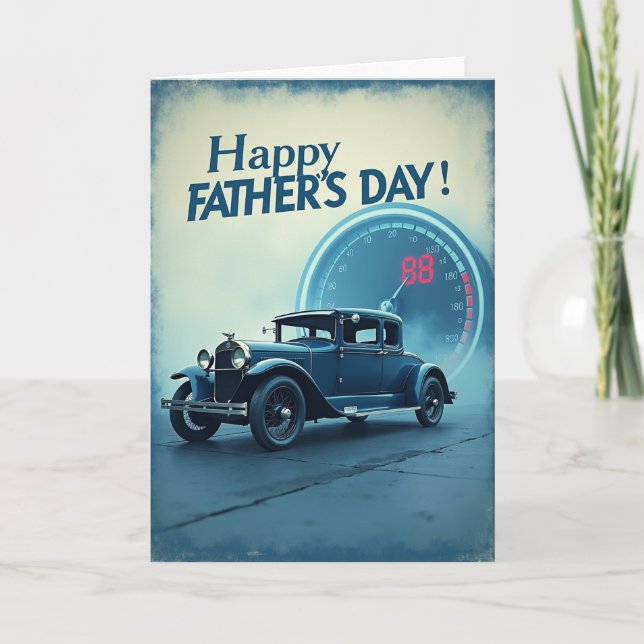 Fathers Day Speedometer Art Card (Front)