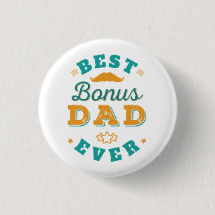 Fathers Day Stepdad Keepsake Novelty Button