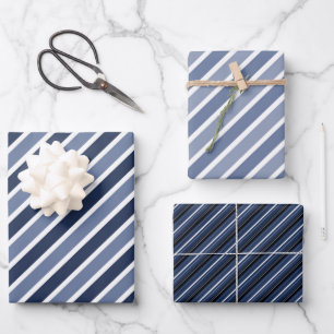 Fathers Day Stipes Wrapping Paper Sheets