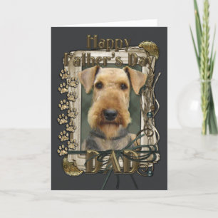 Fathers Day - Stone Paws - Airedale Card