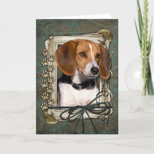 Fathers Day _ Stone Paws _ Beagle Card