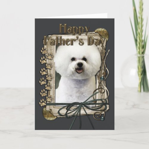 Fathers Day _ Stone Paws _ Bichon Frise Card