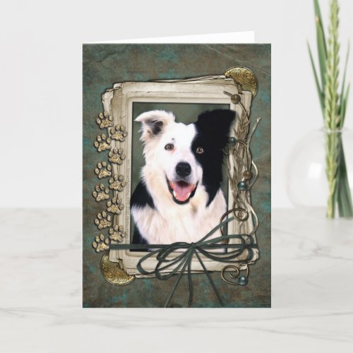 Fathers Day _ Stone Paws _ Border Collie Card