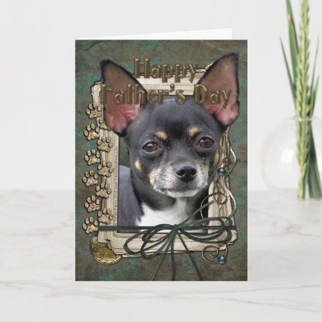 Fathers Day - Stone Paws - Chihuahua - Isabella Card (Front)