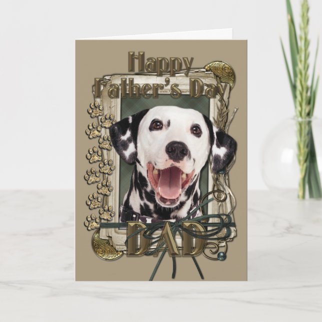 Fathers Day - Stone Paws - Dalmatian Card (Front)