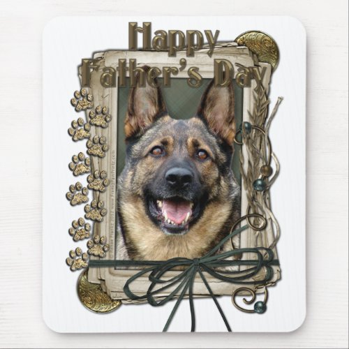 Fathers Day _ Stone Paws _ German Shepherd Mouse Pad