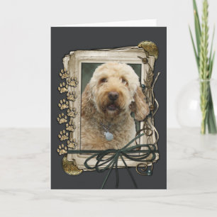 Fathers Day - Stone Paws - GoldenDoodle Card