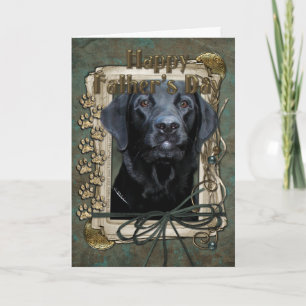 Fathers Day - Stone Paws - Labrador - Black - Gage Card