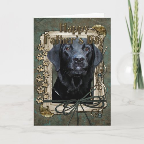 Fathers Day _ Stone Paws _ Labrador _ Black _ Gage Card