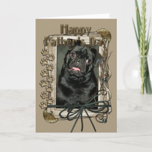 Fathers Day _ Stone Paws _ Pug _ Ruffy Card