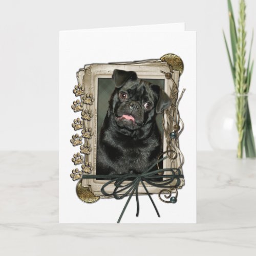 Fathers Day _ Stone Paws _ Pug _ Ruffy Card