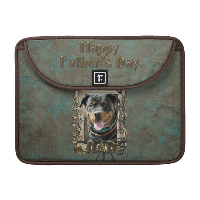 Fathers Day   Stone Paws   Rottweiler   SambaParTi MacBook Pro Sleeves