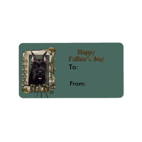 Fathers Day _ Stone Paws _ Schnauzer Label