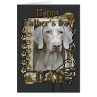 Fathers Day - Stone Paws - Weimeraner Card