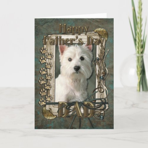 Fathers Day _ Stone Paws _ West Highland Terrier Card